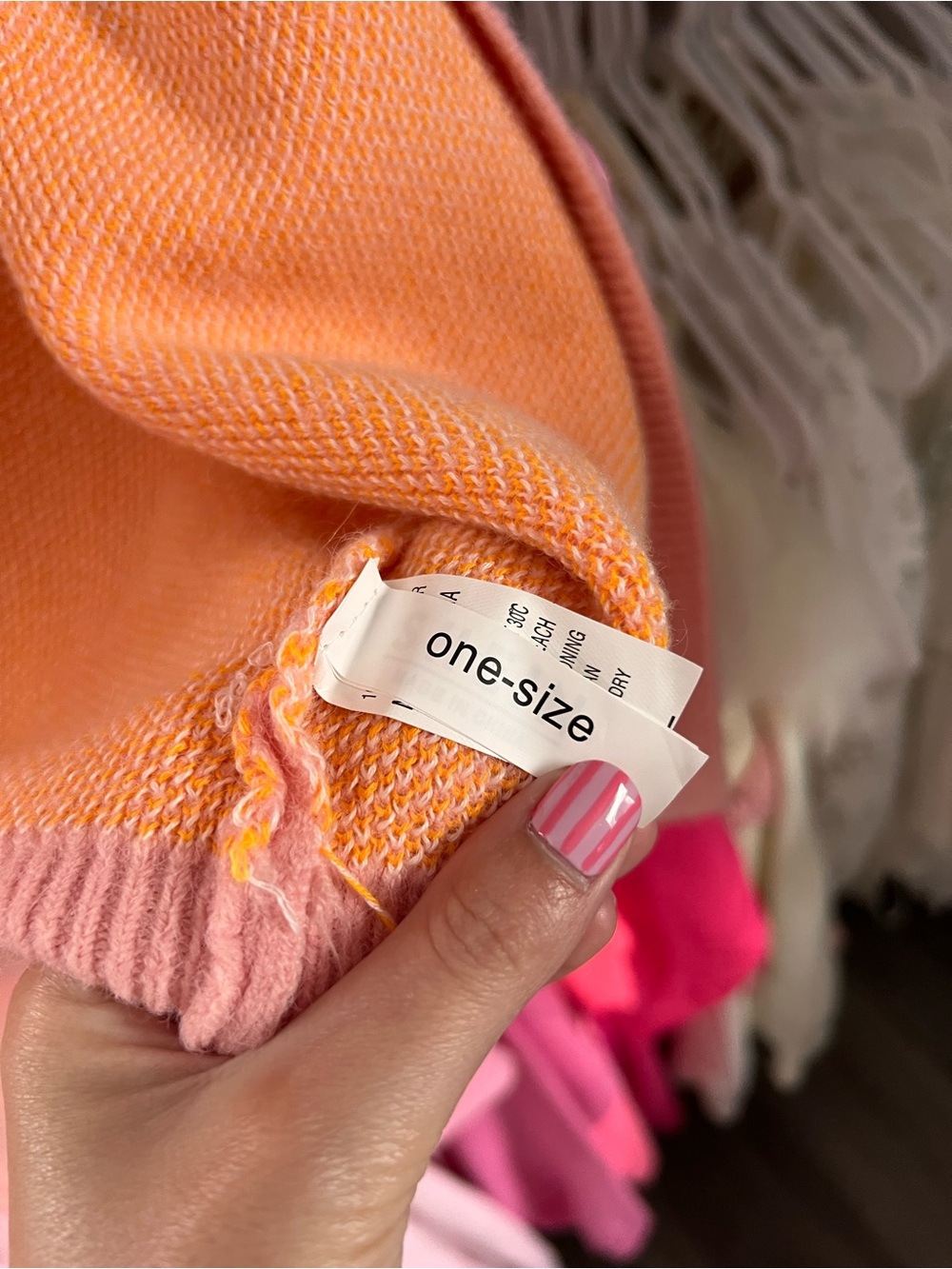 Pink Daisy Knit Cardigan - Button Front - Picture 4 of 5